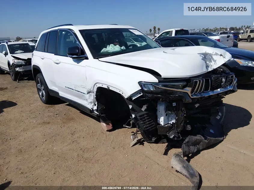 2024 Jeep Grand Cherokee 4Xe VIN: 1C4RJYB68RC684926 Lot: 45620769