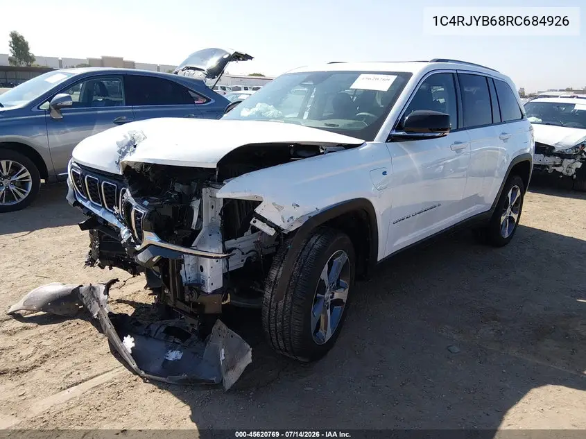 2024 Jeep Grand Cherokee 4Xe VIN: 1C4RJYB68RC684926 Lot: 45620769