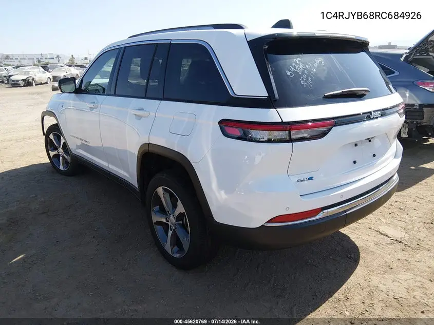2024 Jeep Grand Cherokee 4Xe VIN: 1C4RJYB68RC684926 Lot: 45620769