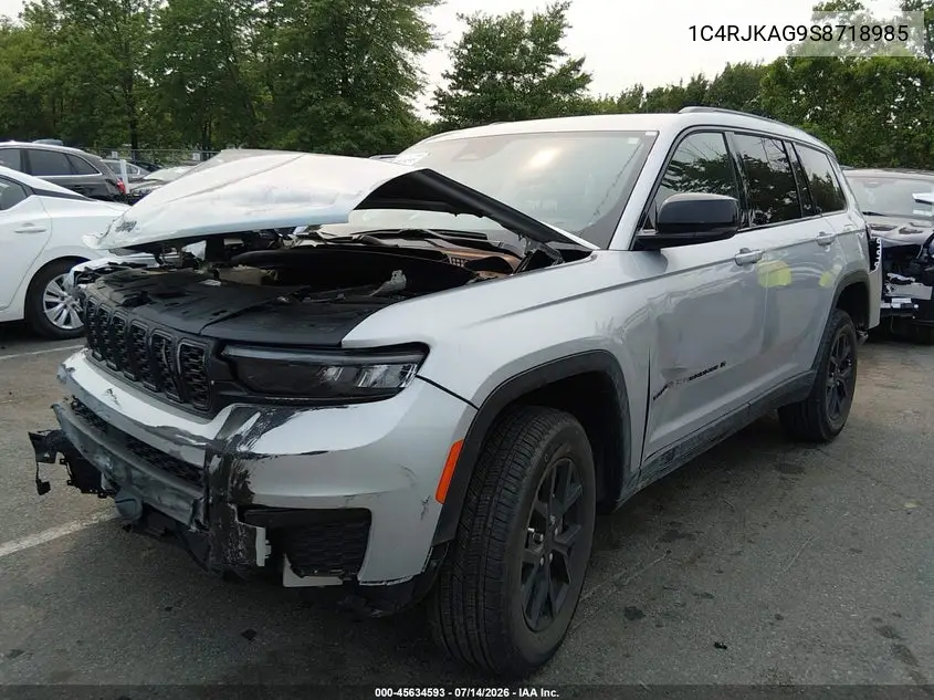 2025 Jeep Grand Cherokee L Altitude X 4X4 VIN: 1C4RJKAG9S8718985 Lot: 45634593