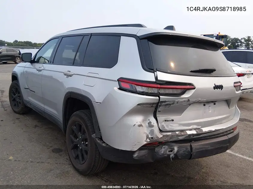 2025 Jeep Grand Cherokee L Altitude X 4X4 VIN: 1C4RJKAG9S8718985 Lot: 45634593
