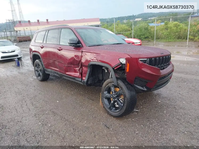 2025 Jeep Grand Cherokee L Altitude X 4X4 VIN: 1C4RJKAGXS8730370 Lot: 45683667