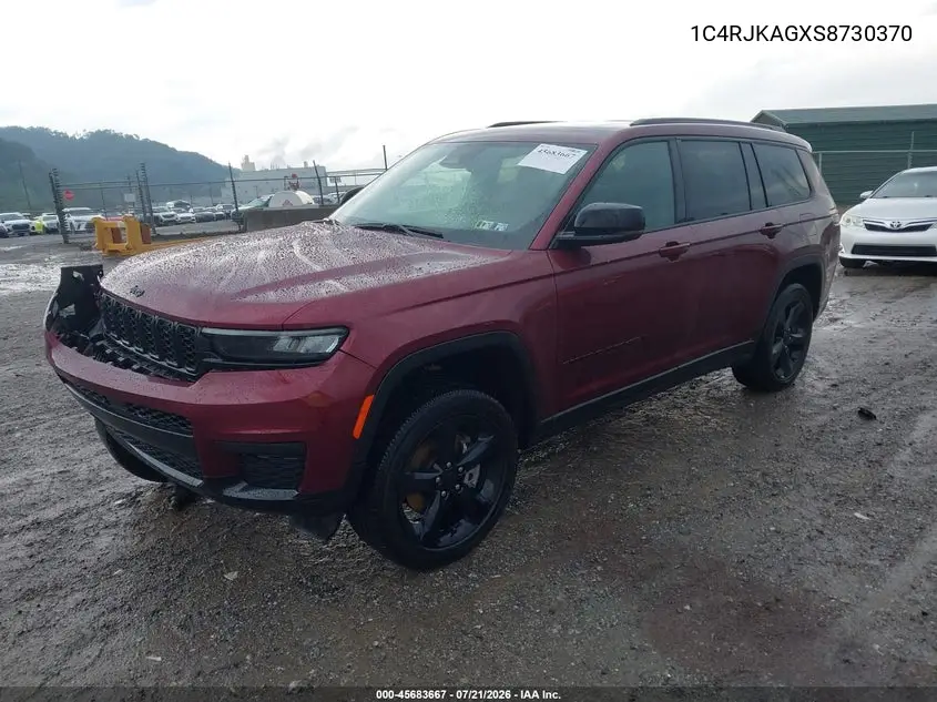 2025 Jeep Grand Cherokee L Altitude X 4X4 VIN: 1C4RJKAGXS8730370 Lot: 45683667