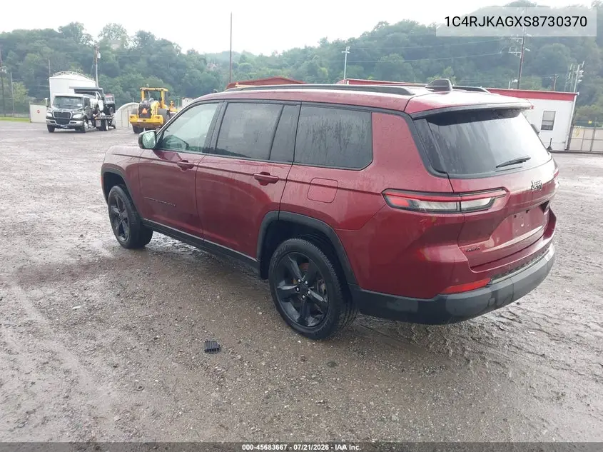 2025 Jeep Grand Cherokee L Altitude X 4X4 VIN: 1C4RJKAGXS8730370 Lot: 45683667