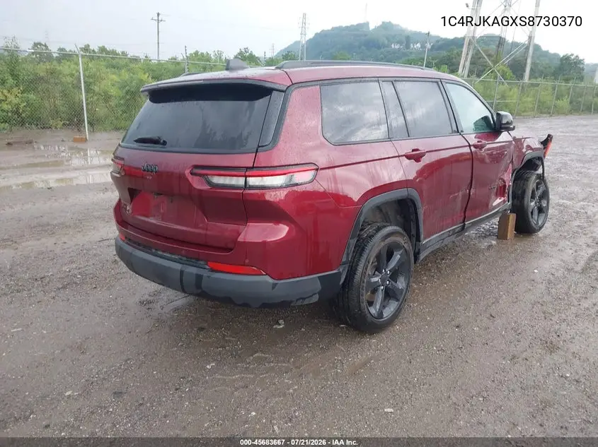 2025 Jeep Grand Cherokee L Altitude X 4X4 VIN: 1C4RJKAGXS8730370 Lot: 45683667