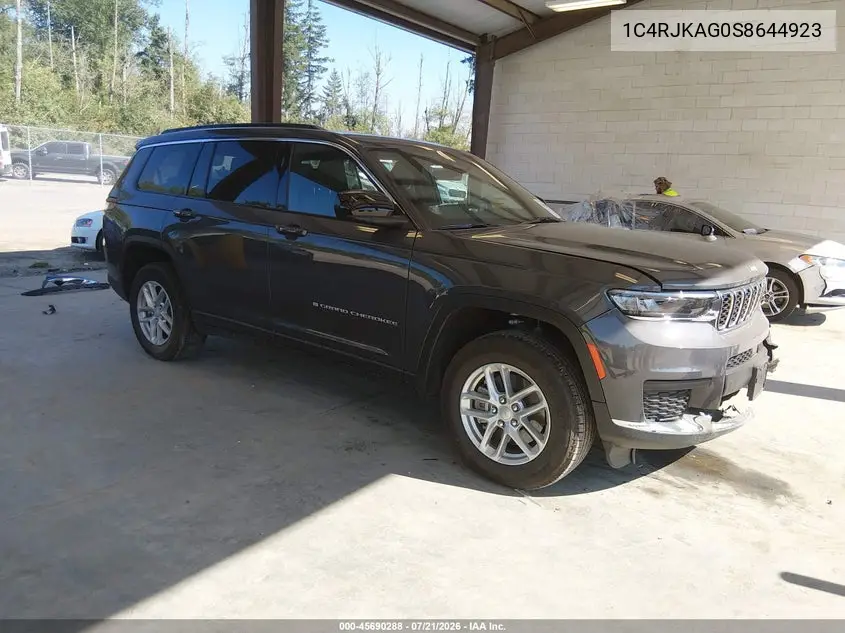 2025 Jeep Grand Cherokee L Laredo X 4X4 VIN: 1C4RJKAG0S8644923 Lot: 45690288