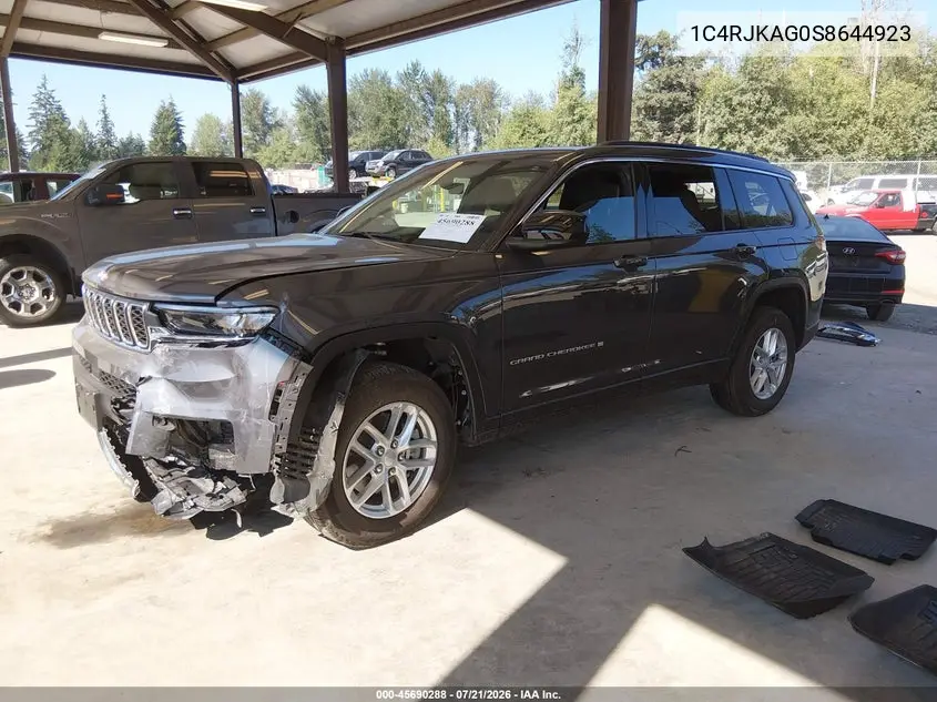 2025 Jeep Grand Cherokee L Laredo X 4X4 VIN: 1C4RJKAG0S8644923 Lot: 45690288