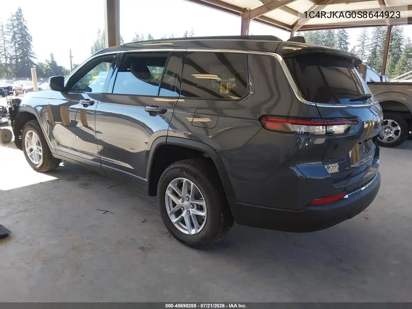 2025 Jeep Grand Cherokee L Laredo X 4X4 VIN: 1C4RJKAG0S8644923 Lot: 45690288