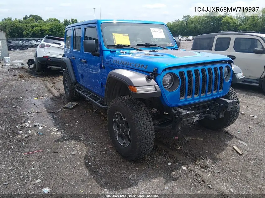 2021 Jeep Wrangler 4Xe Unlimited Rubicon 4X4 VIN: 1C4JJXR68MW719937 Lot: 45271247