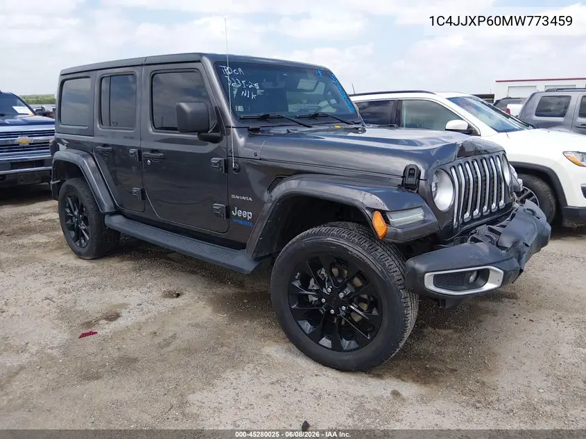 2021 Jeep Wrangler 4Xe Unlimited Sahara 4X4 VIN: 1C4JJXP60MW773459 Lot: 45280025
