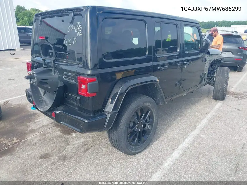 2021 Jeep Wrangler 4Xe Unlimited High Altitude 4X4 VIN: 1C4JJXP67MW686299 Lot: 45327648