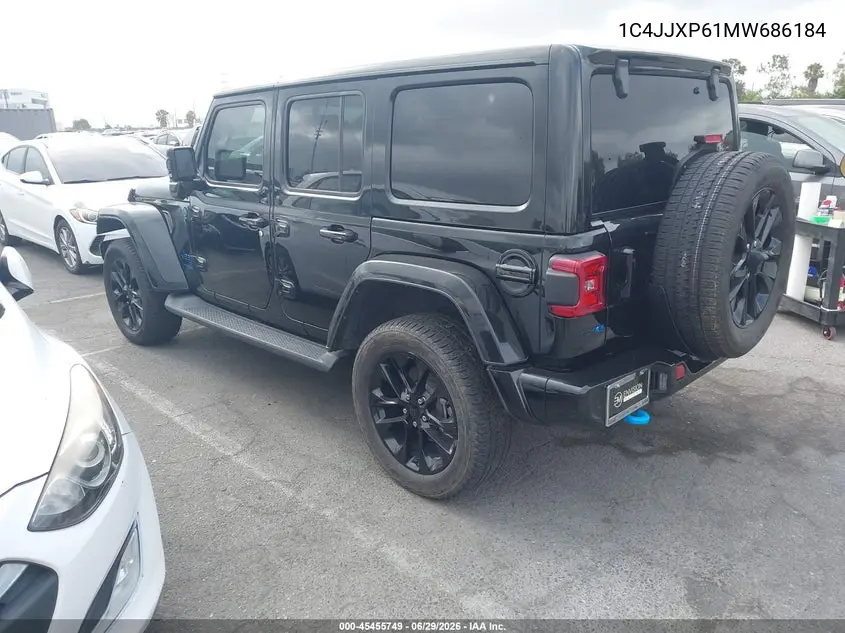 2021 Jeep Wrangler 4Xe Unlimited High Altitude 4X4 VIN: 1C4JJXP61MW686184 Lot: 45455749