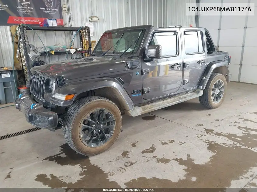 2021 Jeep Wrangler 4Xe Unlimited High Altitude 4X4 VIN: 1C4JJXP68MW811746 Lot: 45488140