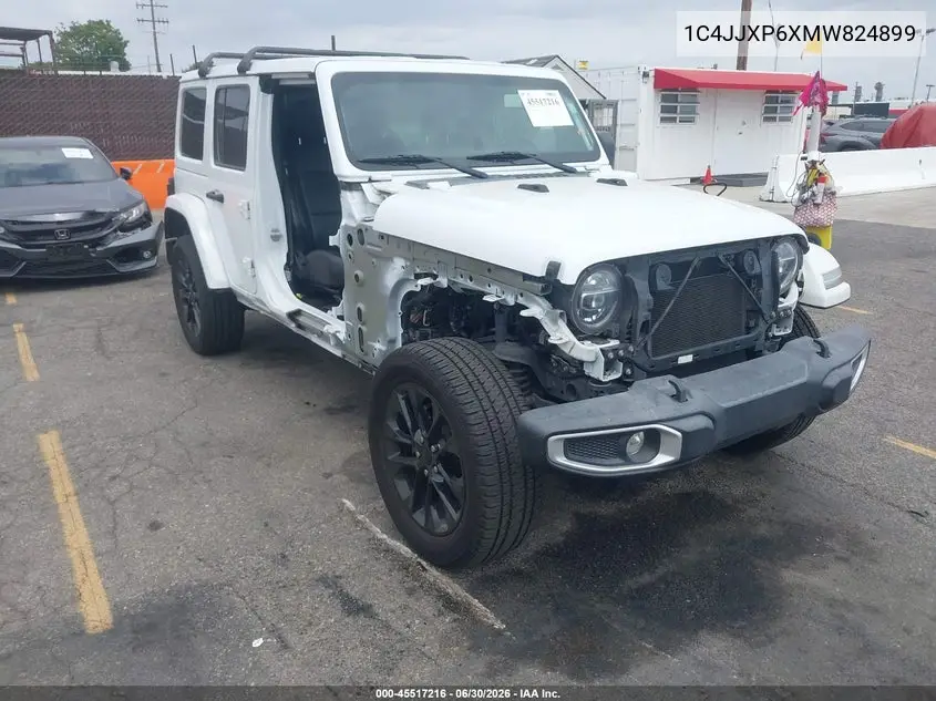 2021 Jeep Wrangler 4Xe Unlimited Sahara 4X4 VIN: 1C4JJXP6XMW824899 Lot: 45517216