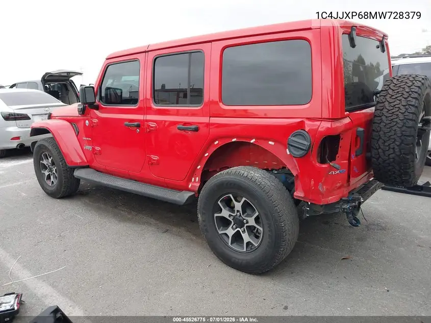 2021 Jeep Wrangler 4Xe Unlimited Sahara 4X4 VIN: 1C4JJXP68MW728379 Lot: 45526775
