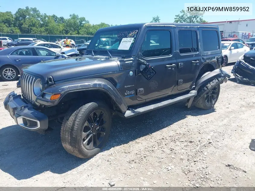 2021 Jeep Wrangler 4Xe Unlimited Sahara 4X4 VIN: 1C4JJXP69MW859952 Lot: 45595399