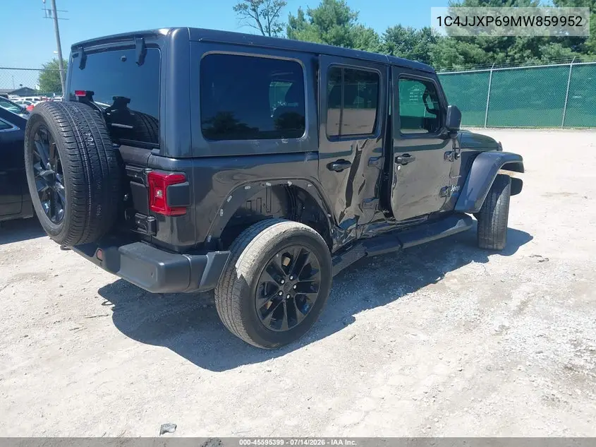 2021 Jeep Wrangler 4Xe Unlimited Sahara 4X4 VIN: 1C4JJXP69MW859952 Lot: 45595399
