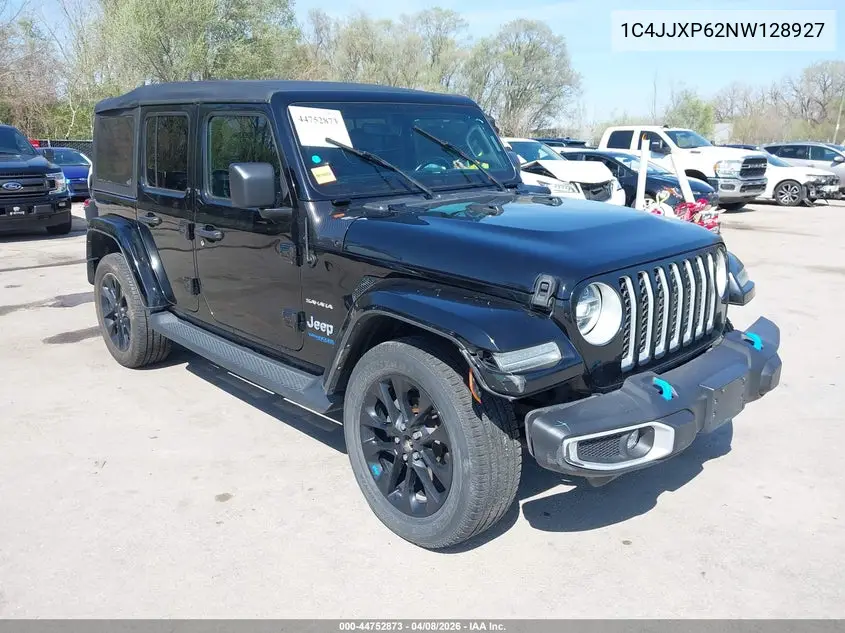 2022 Jeep Wrangler 4Xe Unlimited Sahara 4X4 VIN: 1C4JJXP62NW128927 Lot: 44752873