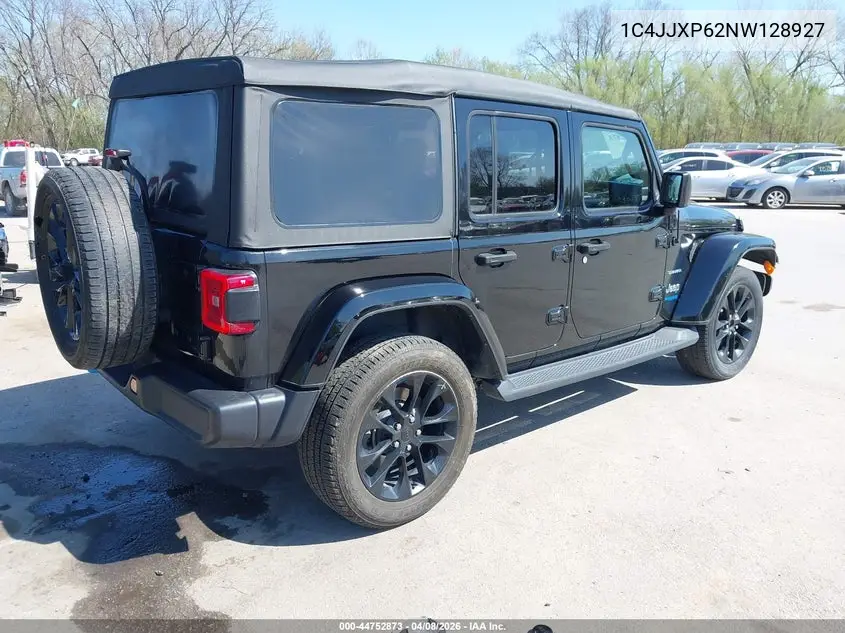 2022 Jeep Wrangler 4Xe Unlimited Sahara 4X4 VIN: 1C4JJXP62NW128927 Lot: 44752873