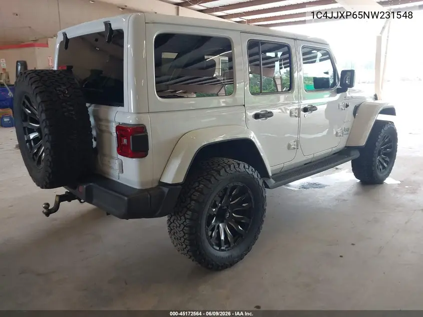 2022 Jeep Wrangler 4Xe Unlimited Sahara 4X4 VIN: 1C4JJXP65NW231548 Lot: 45172564