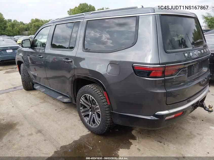 2022 Jeep Wagoneer Series Iii 4X2 VIN: 1C4SJUDT1NS167867 Lot: 45241630