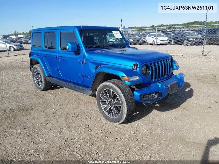 2022 Jeep Wrangler 4Xe Unlimited High Altitude 4X4 VIN: 1C4JJXP63NW261101 Lot: 45249088