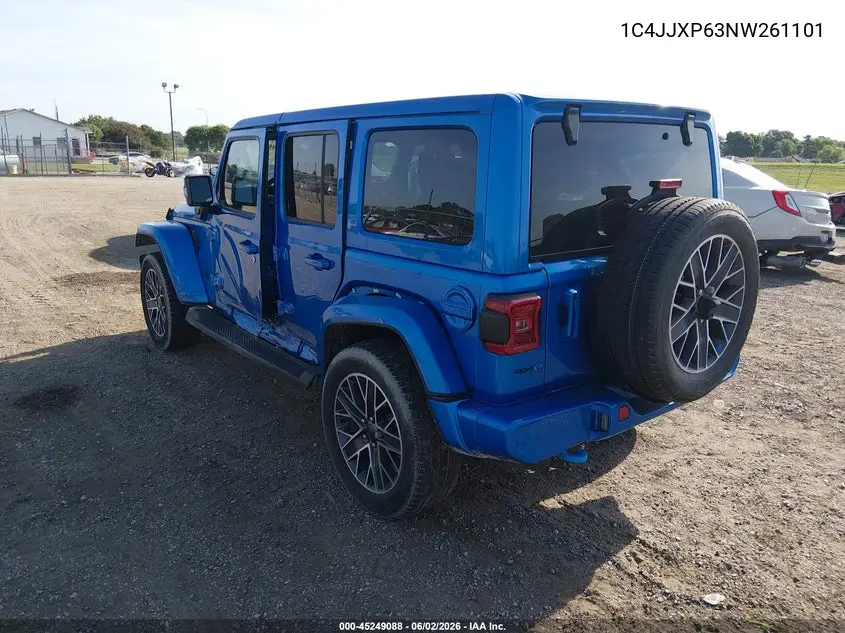 2022 Jeep Wrangler 4Xe Unlimited High Altitude 4X4 VIN: 1C4JJXP63NW261101 Lot: 45249088