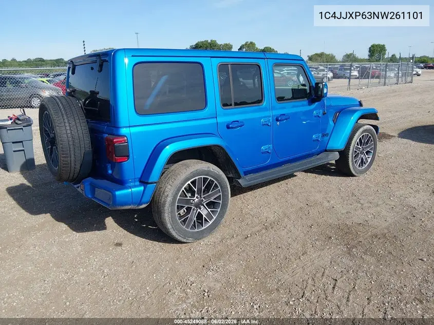 2022 Jeep Wrangler 4Xe Unlimited High Altitude 4X4 VIN: 1C4JJXP63NW261101 Lot: 45249088