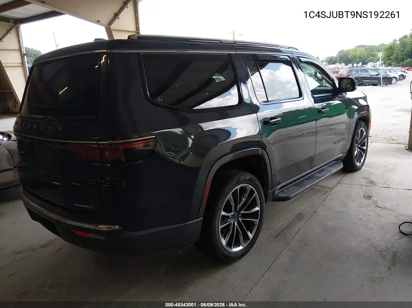 2022 Jeep Wagoneer Series Ii 4X2 VIN: 1C4SJUBT9NS192261 Lot: 45343001