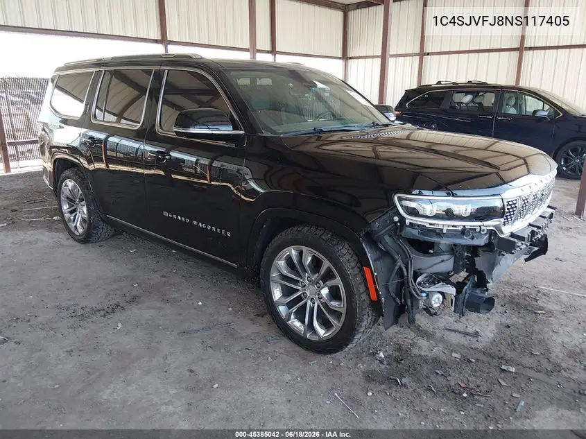 2022 Jeep Grand Wagoneer Series Ii 4X4 VIN: 1C4SJVFJ8NS117405 Lot: 45385042