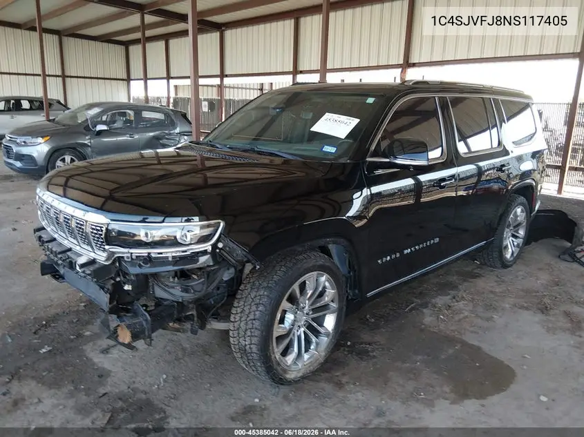 2022 Jeep Grand Wagoneer Series Ii 4X4 VIN: 1C4SJVFJ8NS117405 Lot: 45385042