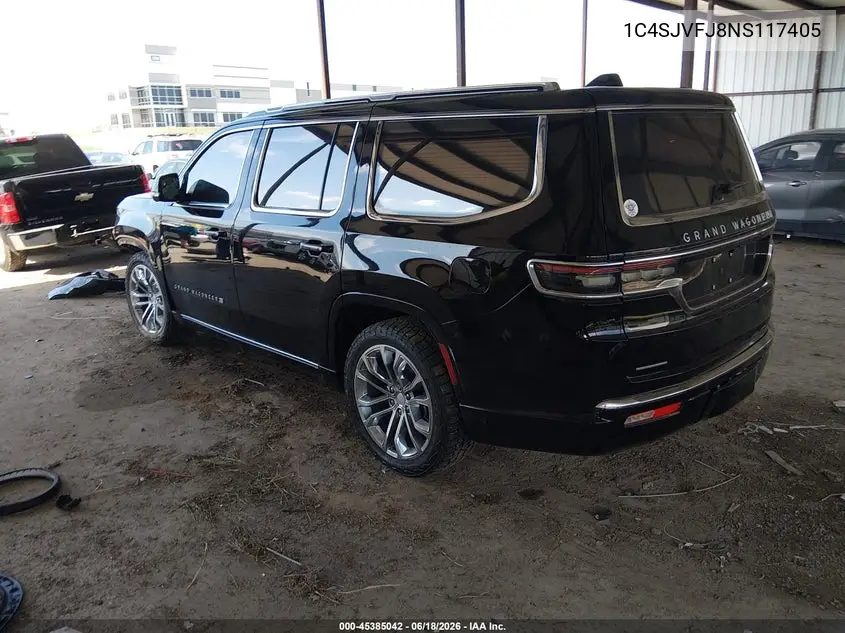 2022 Jeep Grand Wagoneer Series Ii 4X4 VIN: 1C4SJVFJ8NS117405 Lot: 45385042