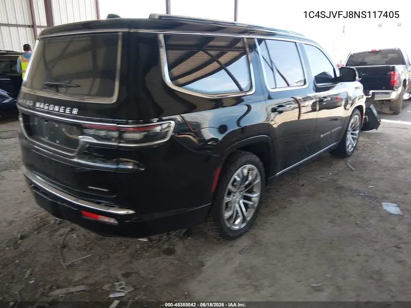 2022 Jeep Grand Wagoneer Series Ii 4X4 VIN: 1C4SJVFJ8NS117405 Lot: 45385042