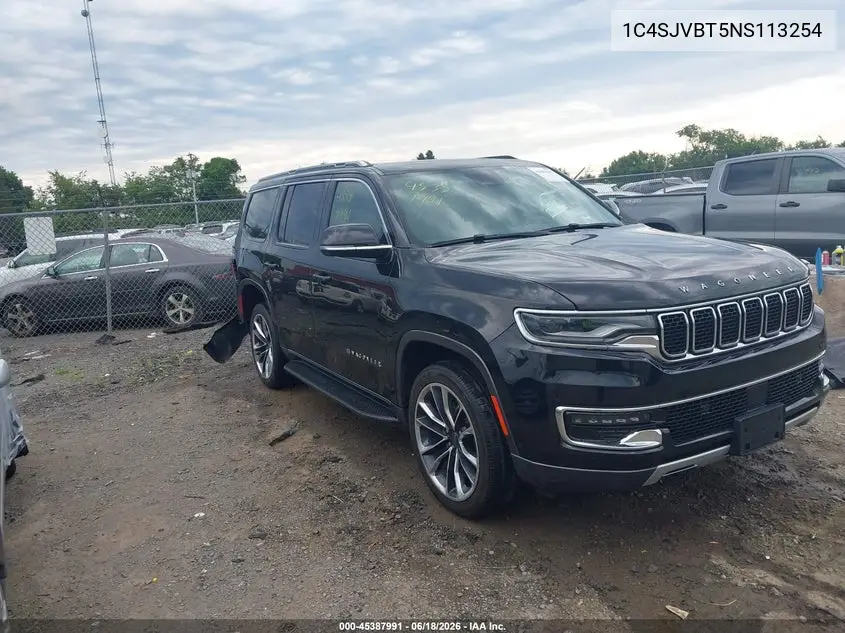 2022 Jeep Wagoneer Series Ii 4X4 VIN: 1C4SJVBT5NS113254 Lot: 45387991