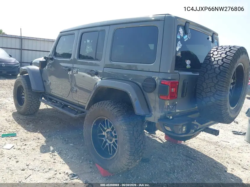 2022 Jeep Wrangler 4Xe Unlimited Sahara 4X4 VIN: 1C4JJXP66NW276806 Lot: 45398969