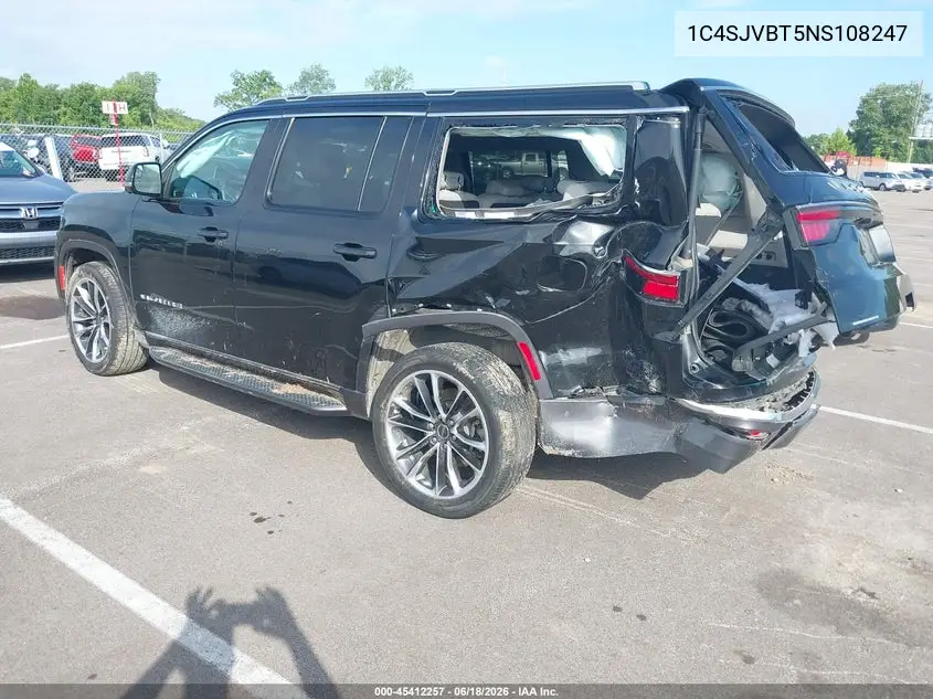 2022 Jeep Wagoneer Series Ii 4X4 VIN: 1C4SJVBT5NS108247 Lot: 45412257