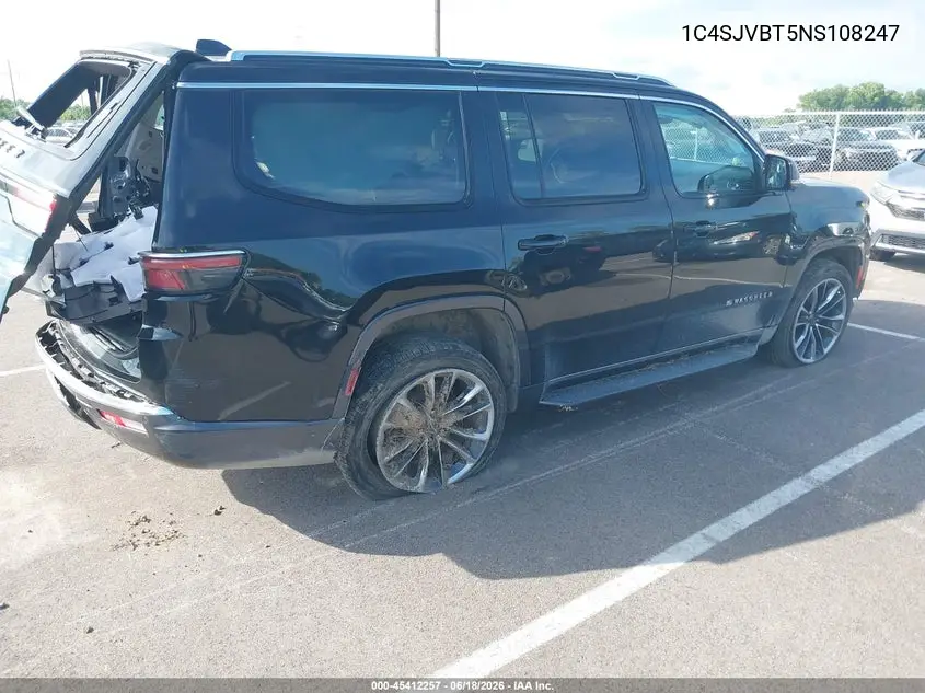 2022 Jeep Wagoneer Series Ii 4X4 VIN: 1C4SJVBT5NS108247 Lot: 45412257