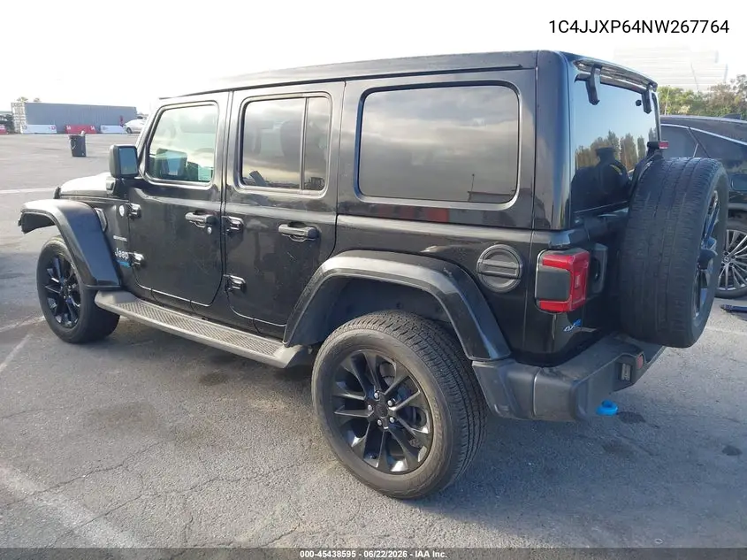 2022 Jeep Wrangler 4Xe Unlimited Sahara 4X4 VIN: 1C4JJXP64NW267764 Lot: 45438595