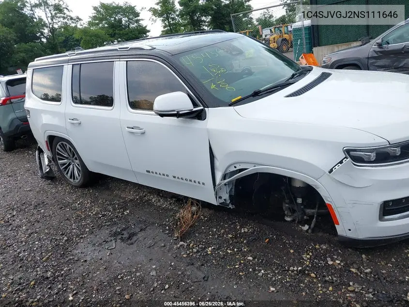 2022 Jeep Grand Wagoneer Series Iii 4X4 VIN: 1C4SJVGJ2NS111646 Lot: 45456396