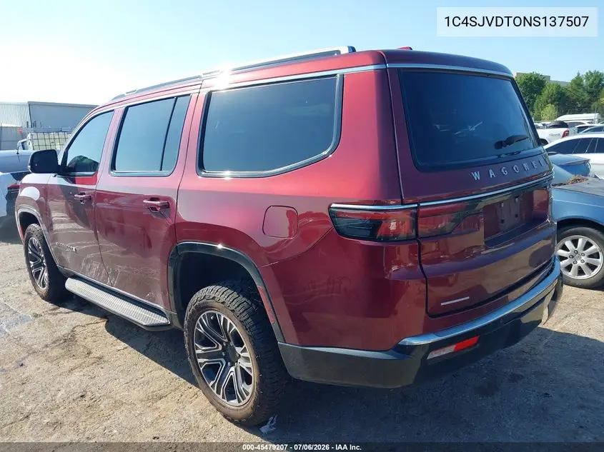 2022 Jeep Wagoneer Series Iii VIN: 1C4SJVDT0NS137507 Lot: 45479207