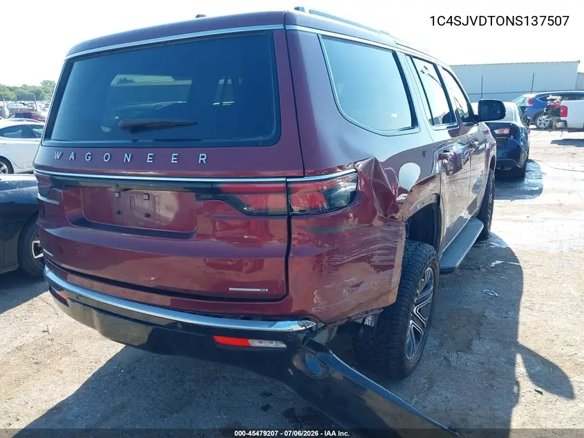 2022 Jeep Wagoneer Series Iii VIN: 1C4SJVDT0NS137507 Lot: 45479207