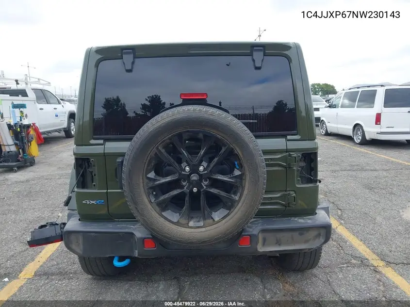 2022 Jeep Wrangler 4Xe Unlimited Sahara 4X4 VIN: 1C4JJXP67NW230143 Lot: 45479922