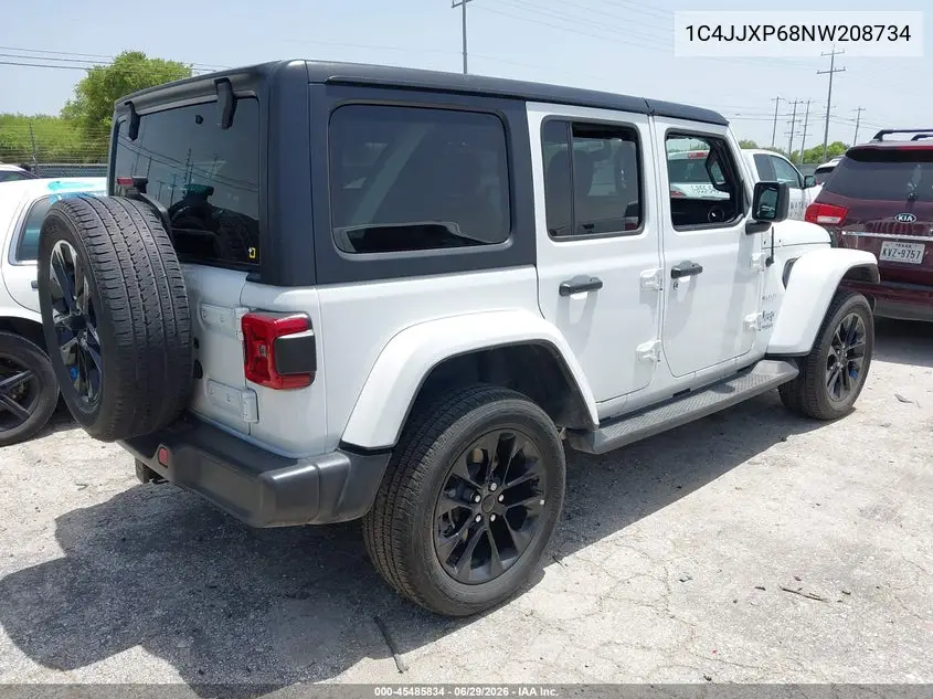 2022 Jeep Wrangler 4Xe Unlimited Sahara 4X4 VIN: 1C4JJXP68NW208734 Lot: 45485834