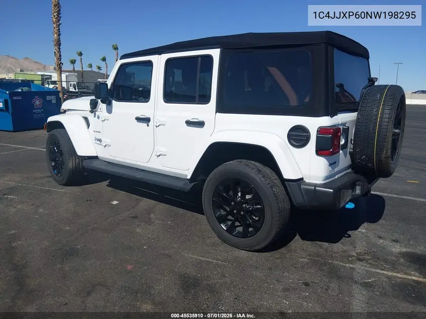2022 Jeep Wrangler 4Xe Unlimited Sahara 4X4 VIN: 1C4JJXP60NW198295 Lot: 45535910