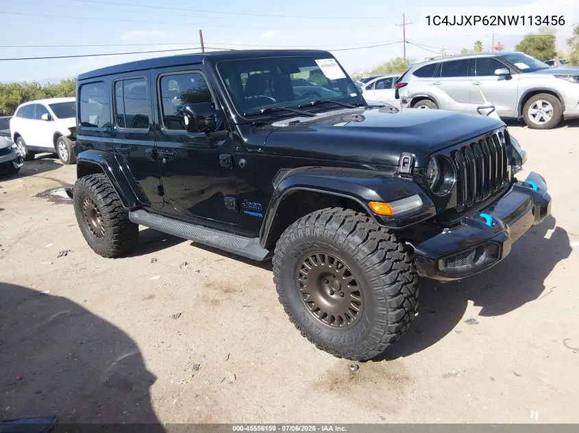 2022 Jeep Wrangler 4Xe Unlimited High Altitude 4X4 VIN: 1C4JJXP62NW113456 Lot: 45556159