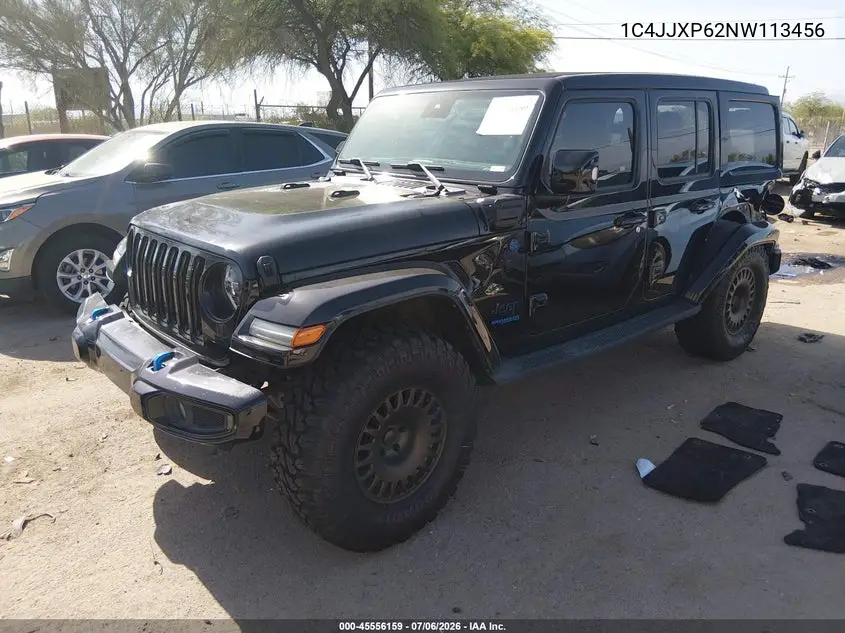 2022 Jeep Wrangler 4Xe Unlimited High Altitude 4X4 VIN: 1C4JJXP62NW113456 Lot: 45556159