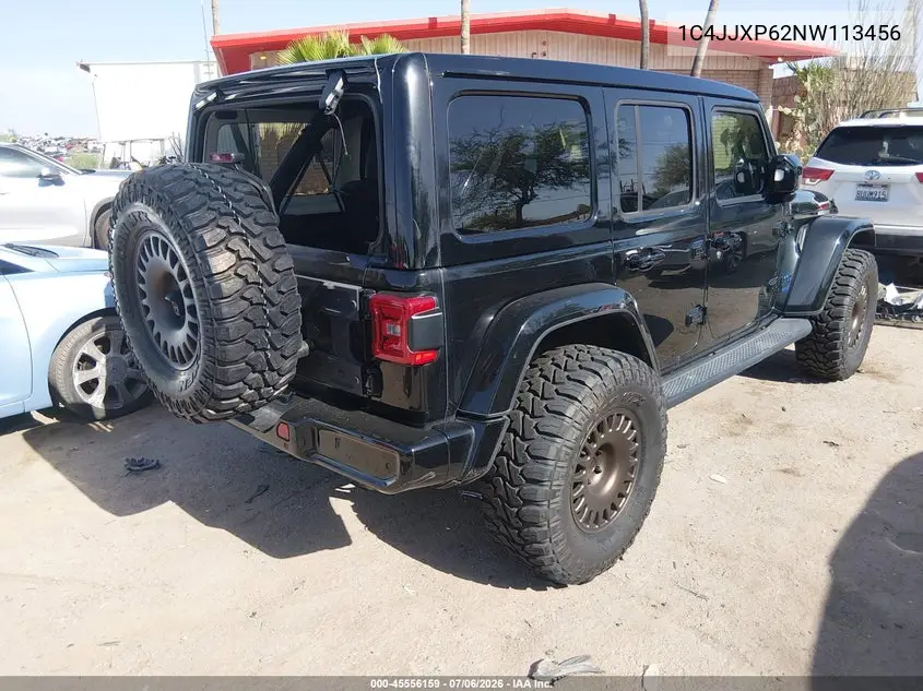 2022 Jeep Wrangler 4Xe Unlimited High Altitude 4X4 VIN: 1C4JJXP62NW113456 Lot: 45556159