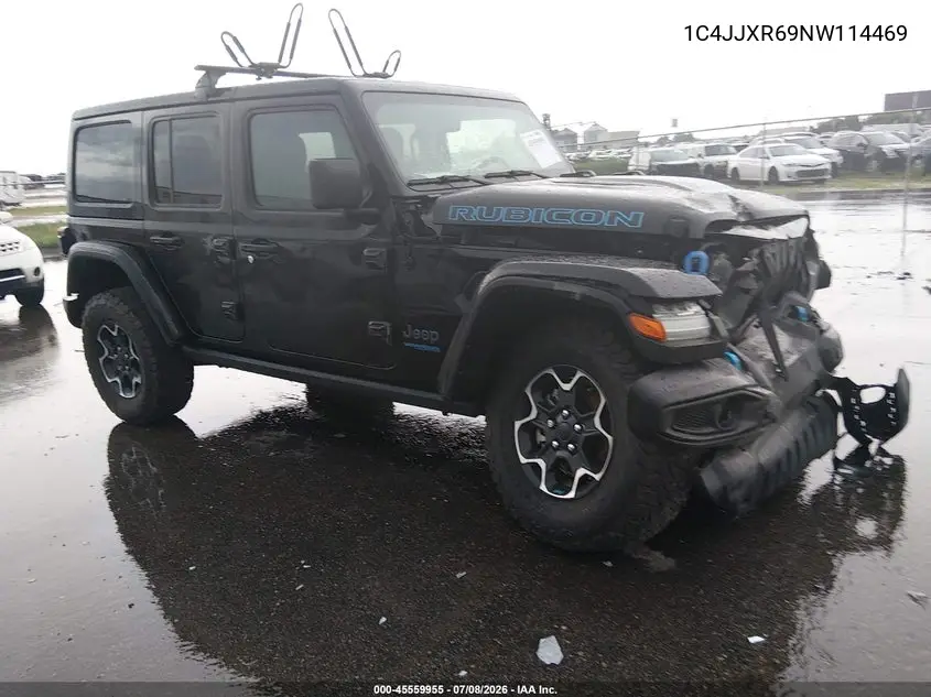 2022 Jeep Wrangler 4Xe Unlimited Rubicon 4X4 VIN: 1C4JJXR69NW114469 Lot: 45559955