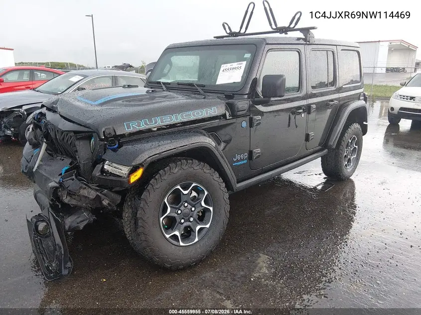 2022 Jeep Wrangler 4Xe Unlimited Rubicon 4X4 VIN: 1C4JJXR69NW114469 Lot: 45559955