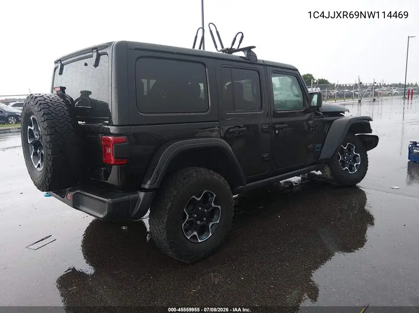 2022 Jeep Wrangler 4Xe Unlimited Rubicon 4X4 VIN: 1C4JJXR69NW114469 Lot: 45559955